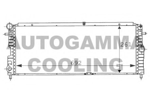 AUTOGAMMA 100708 Радиатор, охлаждение двигателя для OPEL (Опель) AUTOGAMMA 100708 Радиатор, охлаждение двигателя для OPEL (Опель)