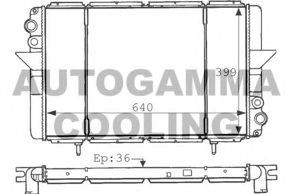 AUTOGAMMA 100901 Радиатор, охлаждение двигателя для RENAULT MASTER I (Рено Мастэр и) AUTOGAMMA 100901 Радиатор, охлаждение двигателя для RENAULT MASTER I (Рено Мастэр и)