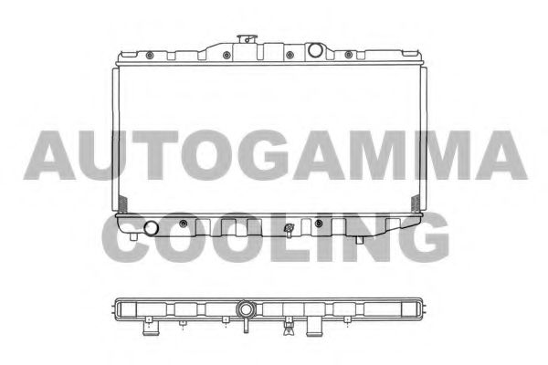 AUTOGAMMA 101008 Радиатор, охлаждение двигателя 