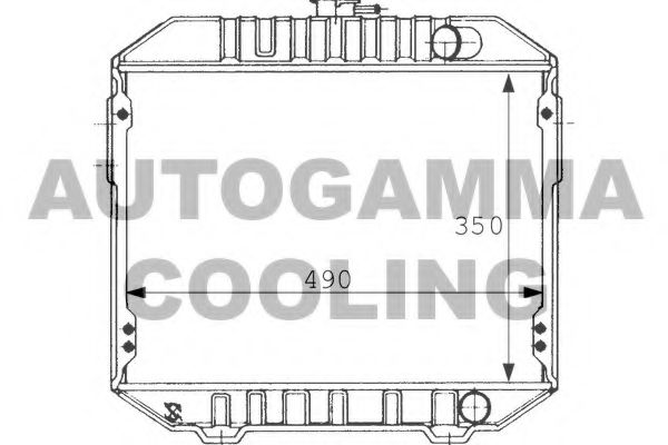 AUTOGAMMA 101021 Радиатор, охлаждение двигателя для TOYOTA HIACE II (Тойота/тоета Хиаcэ 2) AUTOGAMMA 101021 Радиатор, охлаждение двигателя для TOYOTA HIACE II (Тойота/тоета Хиаcэ 2)