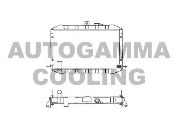 AUTOGAMMA 101022 Радиатор, охлаждение двигателя для TOYOTA HIACE II (Тойота/тоета Хиаcэ 2) AUTOGAMMA 101022 Радиатор, охлаждение двигателя для TOYOTA HIACE II (Тойота/тоета Хиаcэ 2)