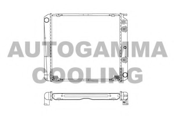 AUTOGAMMA 101093 Радиатор, охлаждение двигателя 