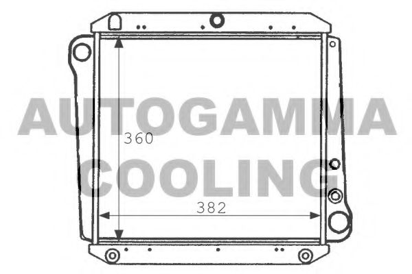 AUTOGAMMA 101101 Радиатор, охлаждение двигателя 