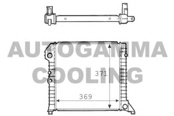 AUTOGAMMA 101105 Радиатор, охлаждение двигателя 