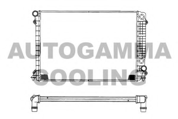 AUTOGAMMA 101118 Радиатор, охлаждение двигателя 