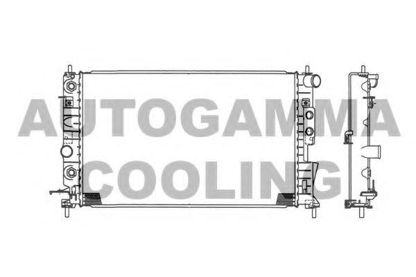 AUTOGAMMA 101325 Радиатор, охлаждение двигателя 