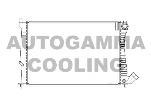 AUTOGAMMA 101344 Радиатор, охлаждение двигателя 