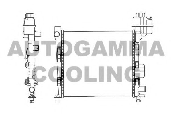 AUTOGAMMA 101358 Радиатор, охлаждение двигателя 