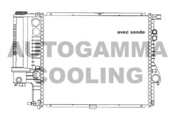 AUTOGAMMA 101361 Радиатор, охлаждение двигателя 