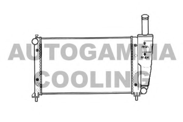 AUTOGAMMA 101398 Радиатор, охлаждение двигателя 
