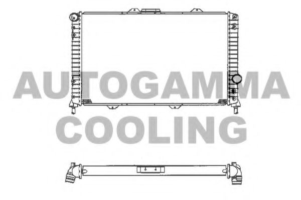 AUTOGAMMA 101401 Радиатор, охлаждение двигателя 