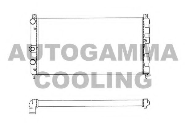 AUTOGAMMA 101445 Радиатор, охлаждение двигателя 