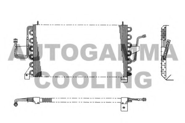 AUTOGAMMA 101600 Конденсатор, кондиционер для FORD ORION II (Форд Орион 2) AUTOGAMMA 101600 Конденсатор, кондиционер для FORD ORION II (Форд Орион 2)