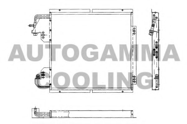 AUTOGAMMA 101800 Конденсатор, кондиционер для RENAULT CLIO I (Рено Cлио и) AUTOGAMMA 101800 Конденсатор, кондиционер для RENAULT CLIO I (Рено Cлио и)