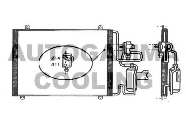 AUTOGAMMA 101812 Конденсатор, кондиционер для RENAULT SAFRANE II (Рено Сафран 2) AUTOGAMMA 101812 Конденсатор, кондиционер для RENAULT SAFRANE II (Рено Сафран 2)