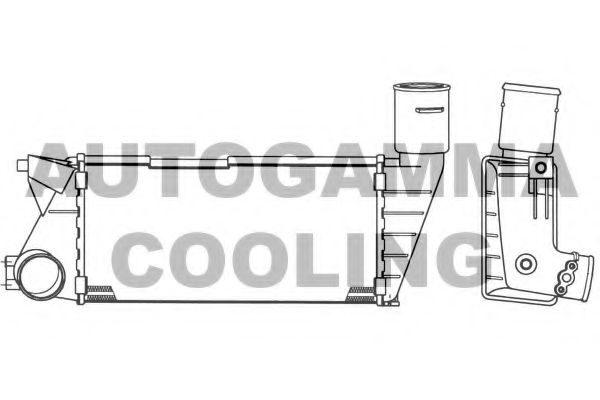 AUTOGAMMA 101863 Интеркулер для AUDI 100 (Ауди 100) AUTOGAMMA 101863 Интеркулер для AUDI 100 (Ауди 100)