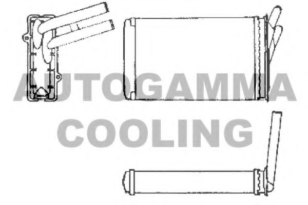 AUTOGAMMA 101972 Теплообменник, отопление салона для AUDI 90 (Ауди 90) AUTOGAMMA 101972 Теплообменник, отопление салона для AUDI 90 (Ауди 90)