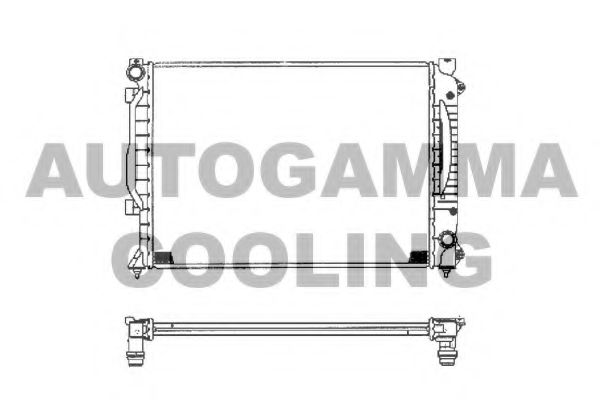 AUTOGAMMA 102028 Радиатор, охлаждение двигателя 