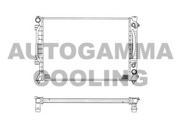 AUTOGAMMA 102029 Радиатор, охлаждение двигателя 