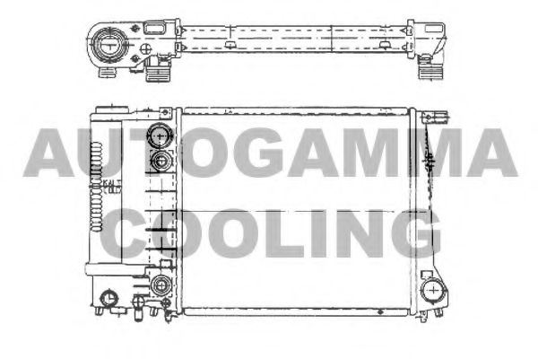 AUTOGAMMA 102030 Радиатор, охлаждение двигателя для BMW 3 (Бмв 3) AUTOGAMMA 102030 Радиатор, охлаждение двигателя для BMW 3 (Бмв 3)