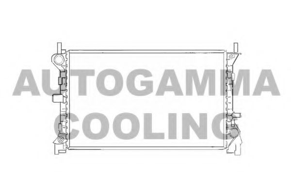 AUTOGAMMA 102071 Радиатор, охлаждение двигателя 