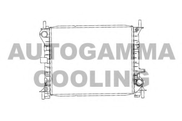 AUTOGAMMA 102074 Радиатор, охлаждение двигателя 