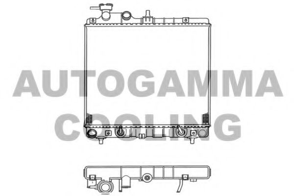 AUTOGAMMA 102125 Радиатор, охлаждение двигателя 