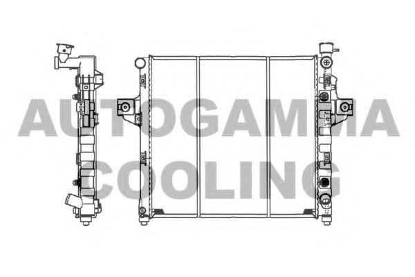 AUTOGAMMA 102134 Радиатор, охлаждение двигателя 