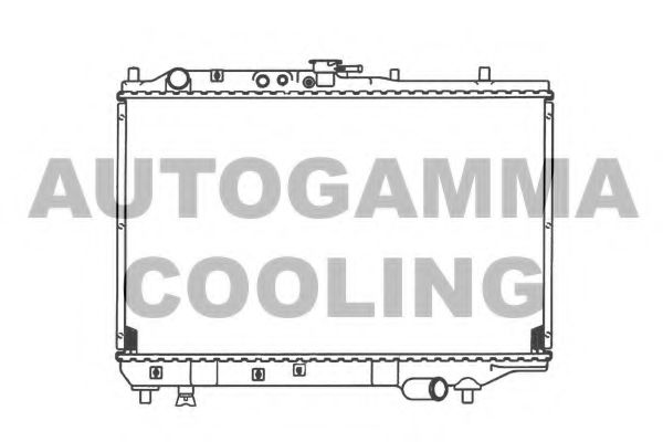 AUTOGAMMA 102135 Радиатор, охлаждение двигателя 