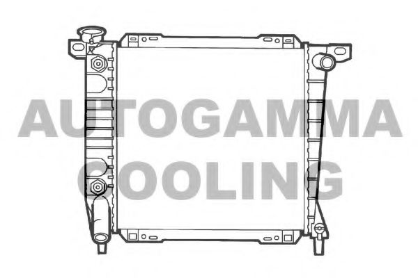 AUTOGAMMA 102142 Радиатор, охлаждение двигателя 