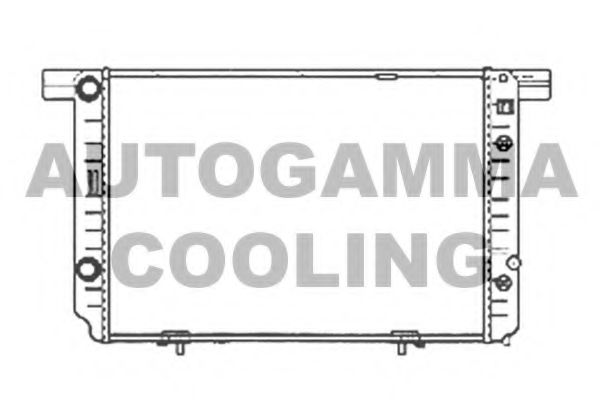AUTOGAMMA 102157 Радиатор, охлаждение двигателя 