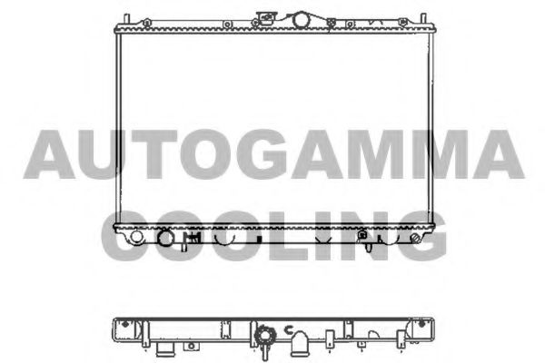 AUTOGAMMA 102171 Радиатор, охлаждение двигателя 