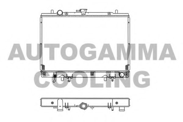 AUTOGAMMA 102177 Радиатор, охлаждение двигателя 