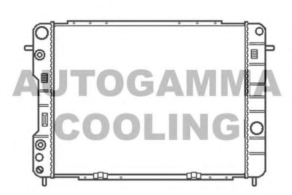 AUTOGAMMA 102258 Радиатор, охлаждение двигателя 