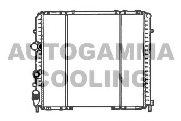 AUTOGAMMA 102282 Радиатор, охлаждение двигателя 