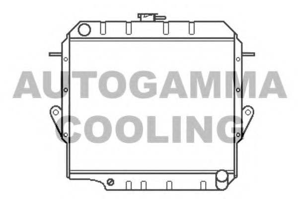 AUTOGAMMA 102363 Радиатор, охлаждение двигателя 