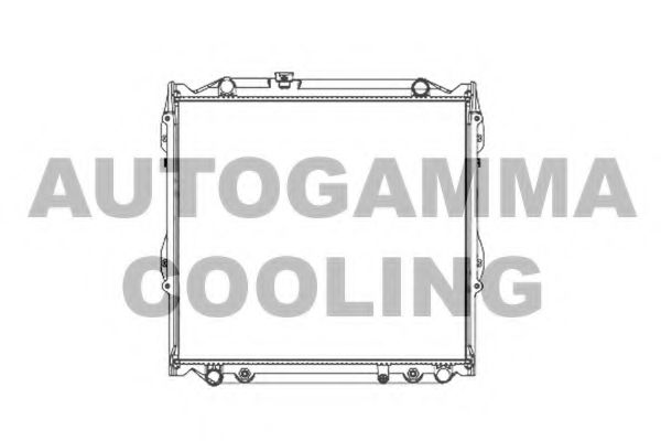 AUTOGAMMA 102368 Радиатор, охлаждение двигателя 