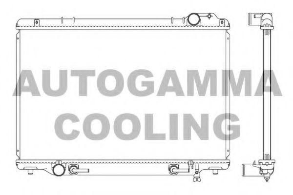 AUTOGAMMA 102374 Радиатор, охлаждение двигателя 
