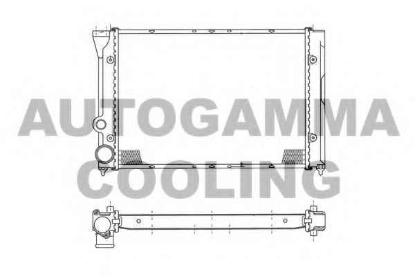 AUTOGAMMA 102379 Радиатор, охлаждение двигателя 