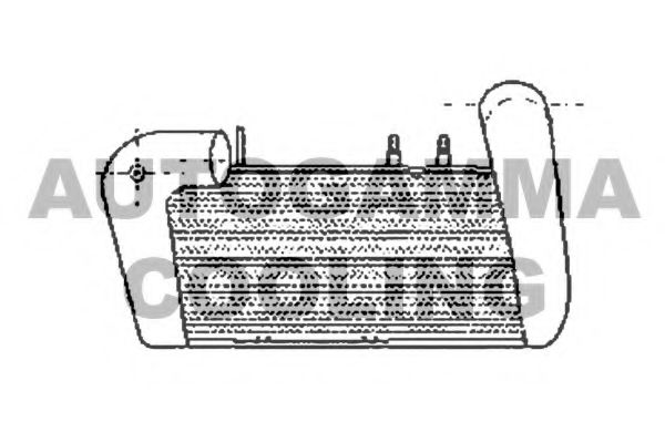 AUTOGAMMA 102393 Интеркулер для AUDI 90 (Ауди 90) AUTOGAMMA 102393 Интеркулер для AUDI 90 (Ауди 90)