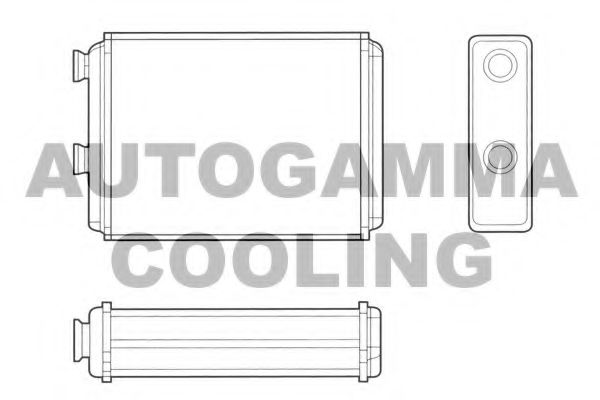 AUTOGAMMA 102463 Теплообменник, отопление салона для FIAT (Фиат) AUTOGAMMA 102463 Теплообменник, отопление салона для FIAT (Фиат)