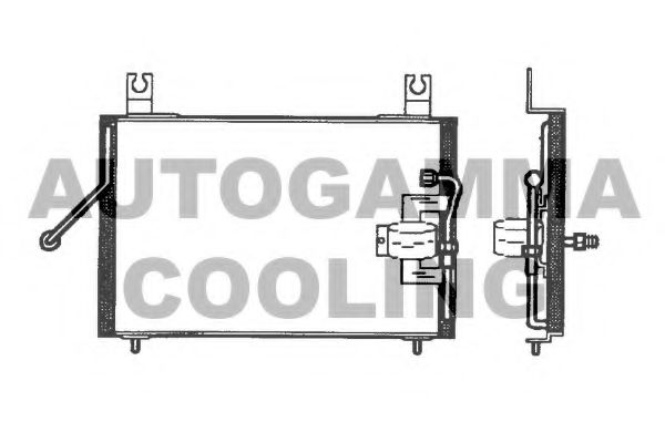 AUTOGAMMA 102556 Конденсатор, кондиционер для KIA MENTOR (Киа Мэнтор) AUTOGAMMA 102556 Конденсатор, кондиционер для KIA MENTOR (Киа Мэнтор)