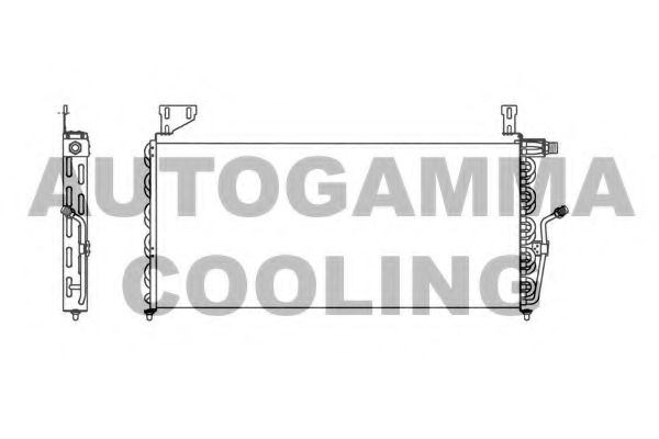 AUTOGAMMA 102817 Конденсатор, кондиционер для VOLKSWAGEN CARIBE I (Фольксваген Cарибэ и) AUTOGAMMA 102817 Конденсатор, кондиционер для VOLKSWAGEN CARIBE I (Фольксваген Cарибэ и)