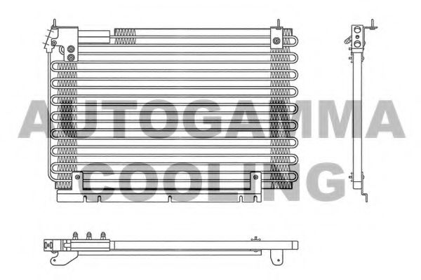AUTOGAMMA 102834 Конденсатор, кондиционер для VOLVO 960 (Вольво 960) AUTOGAMMA 102834 Конденсатор, кондиционер для VOLVO 960 (Вольво 960)