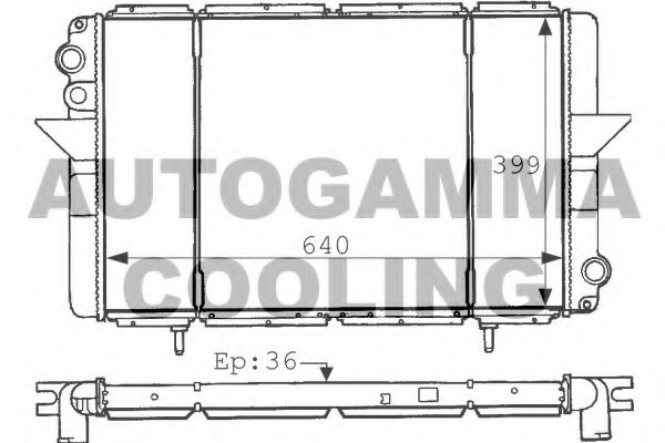 AUTOGAMMA 102852 Радиатор, охлаждение двигателя для RENAULT MASTER I (Рено Мастэр и) AUTOGAMMA 102852 Радиатор, охлаждение двигателя для RENAULT MASTER I (Рено Мастэр и)