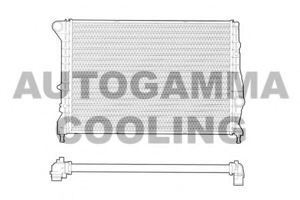 AUTOGAMMA 102884 Радиатор, охлаждение двигателя 