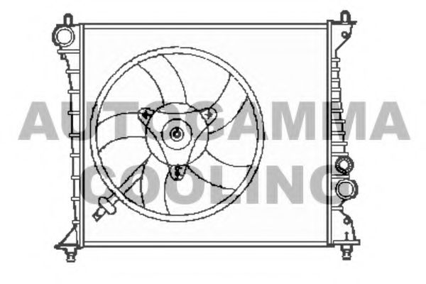 AUTOGAMMA 102894 Радиатор, охлаждение двигателя 