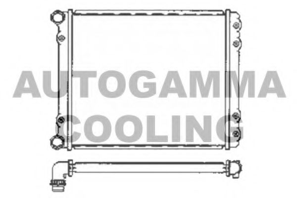 AUTOGAMMA 102895 Радиатор, охлаждение двигателя 