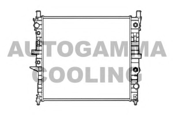 AUTOGAMMA 102922 Радиатор, охлаждение двигателя 