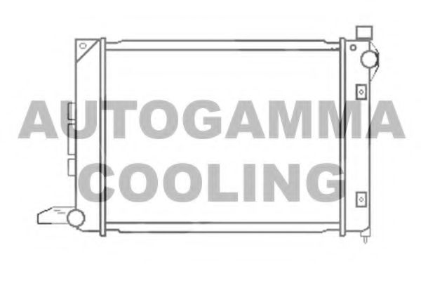 AUTOGAMMA 102939 Радиатор, охлаждение двигателя 